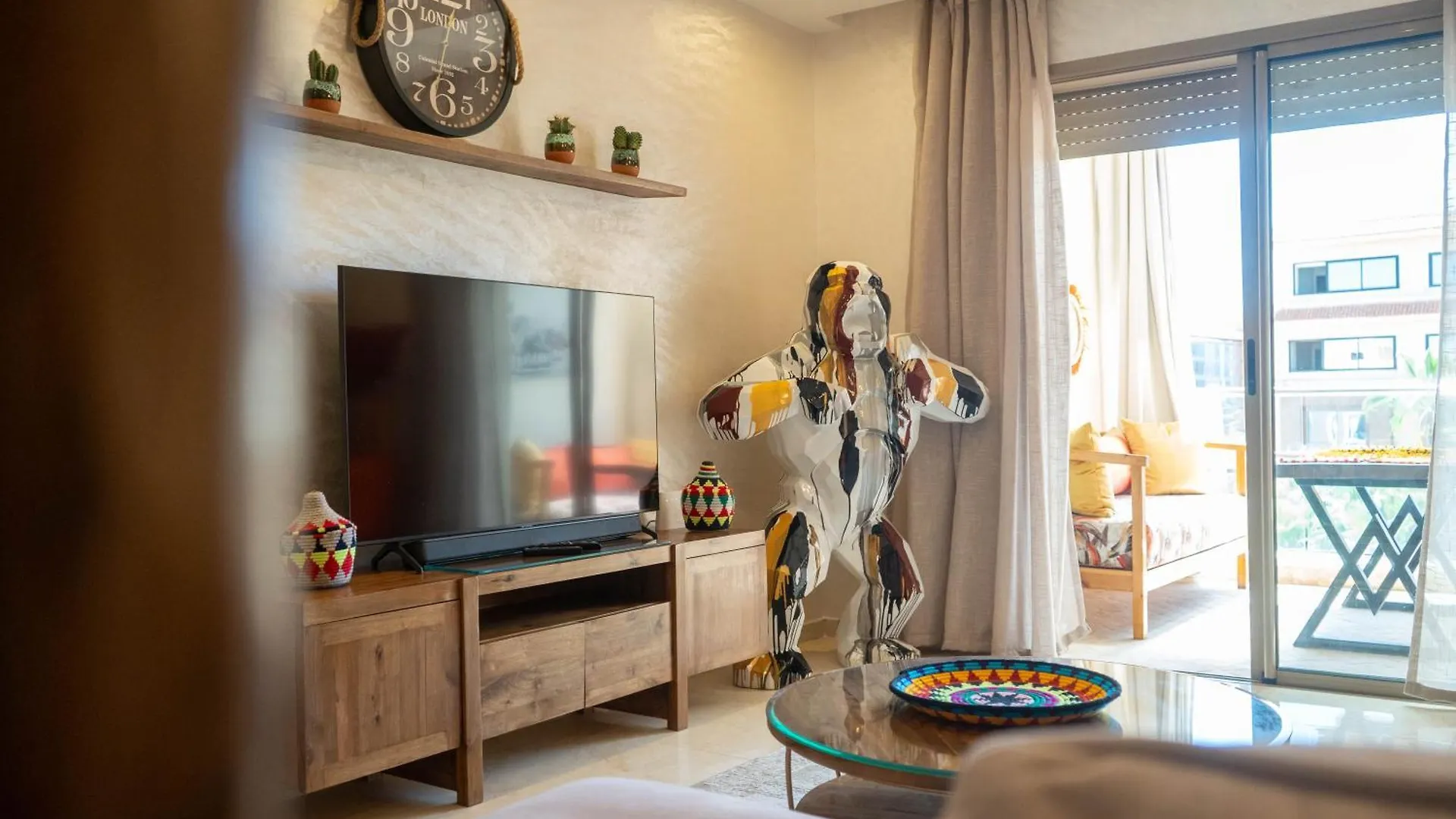 Magnifique Appartement Moderne De 2 Chambres Avec Piscine A 10 Min Du Centre De Marrakech Μαρακές 0*,