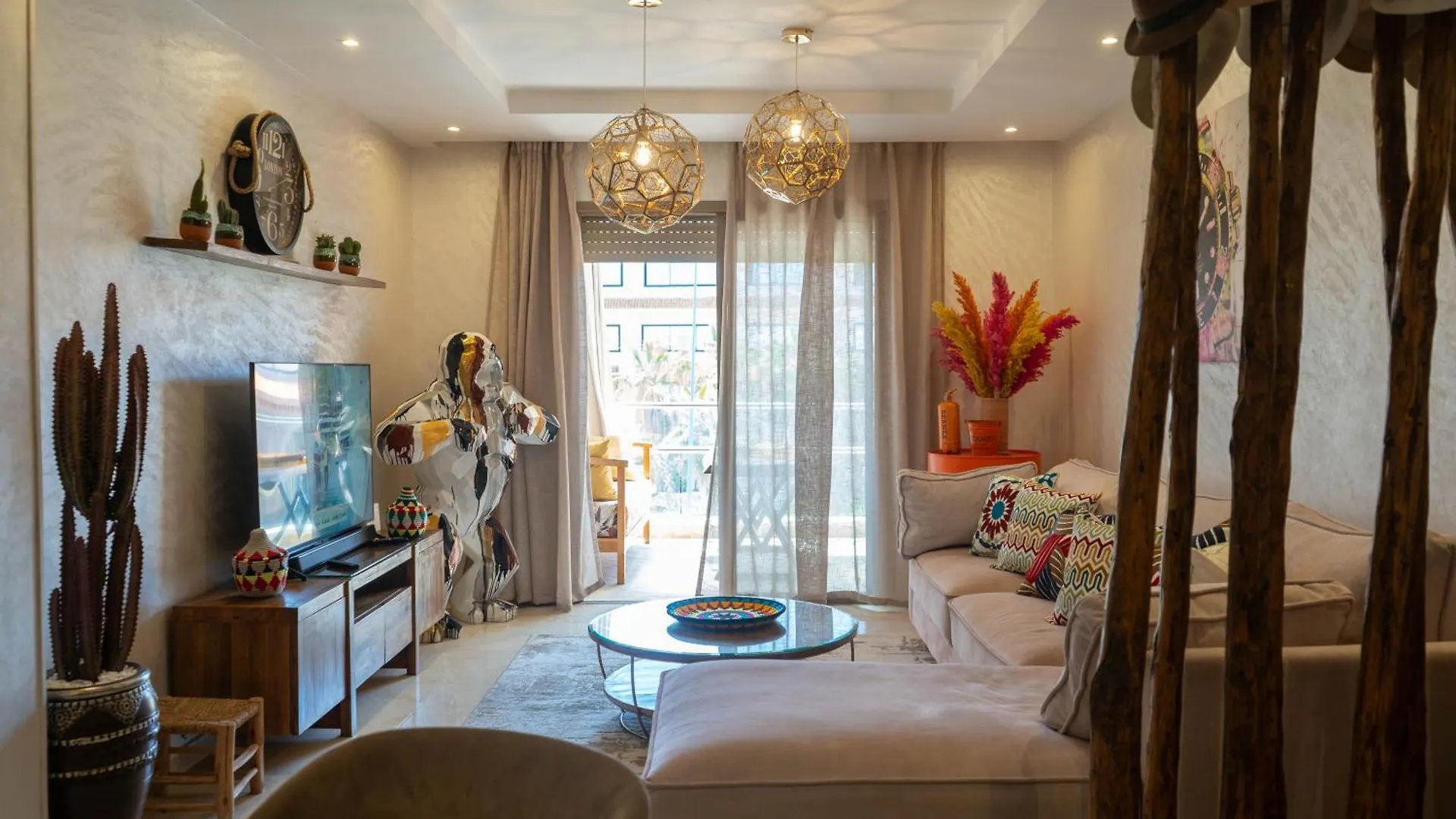 Magnifique Appartement Moderne De 2 Chambres Avec Piscine A 10 Min Du Centre De Marrakech Μαρακές
